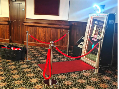 Warrington DJ Magic mirror photo booth red carpet