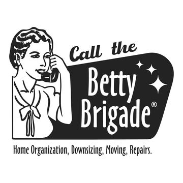 Vintage-style logo for Betty Brigade services.