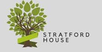 Logo of Stratford House with a tree design.
