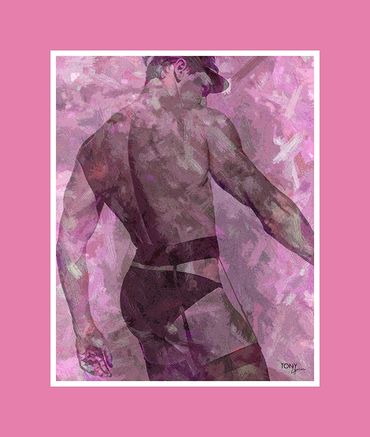 Acrylic/Ink/Screen Printed Original Work by artist Tony Lynn. 
16"x20" on canvas
$1500.00