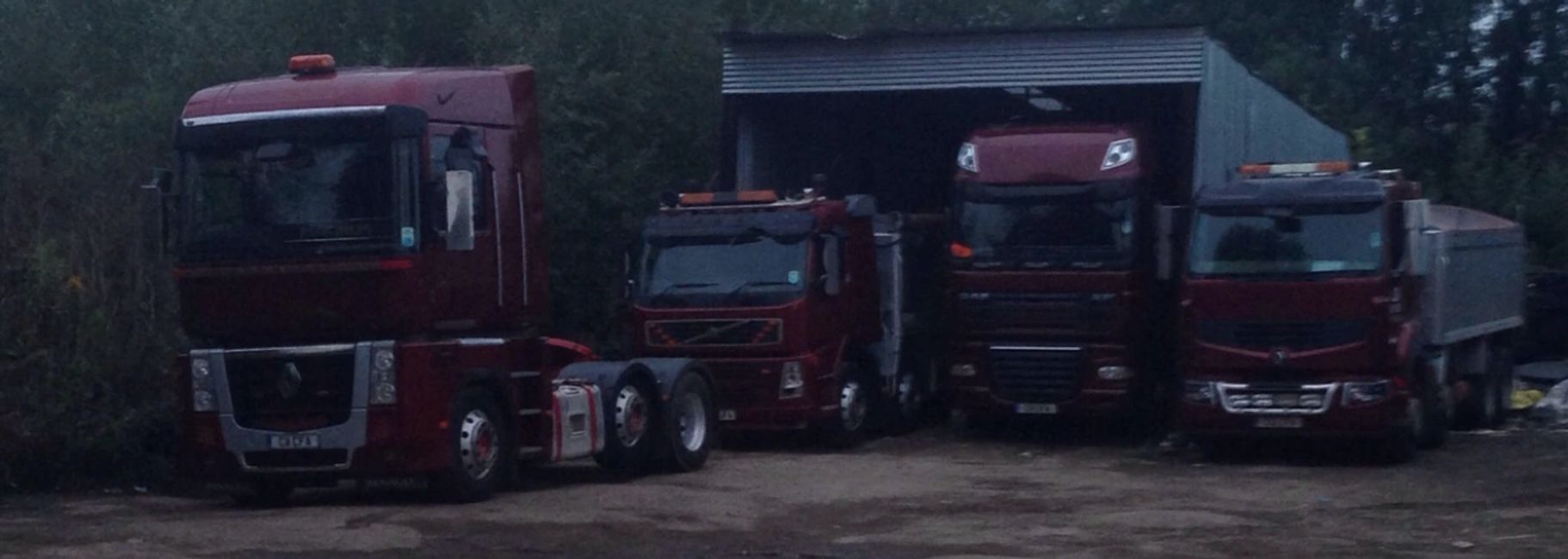 Some of our fleet in our Maidenhead Depot