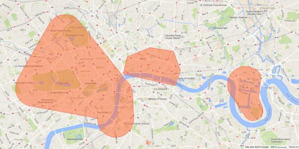Londons restricted airspace diagram 