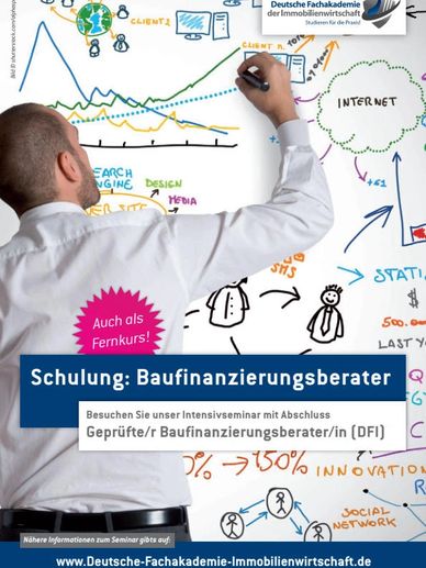 Ausbildung zum Baufinanzierungsberater (§34i GewO Immobiliardarlehensvermittler/in IHK) bei der DFI