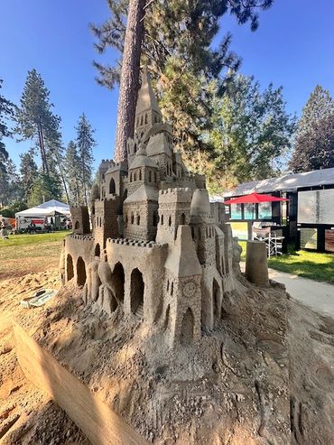 Art on the Green 2025 Scotty and crew, Terri, Jon, Ben and 2 big ass dump trucks with a lot of crapp