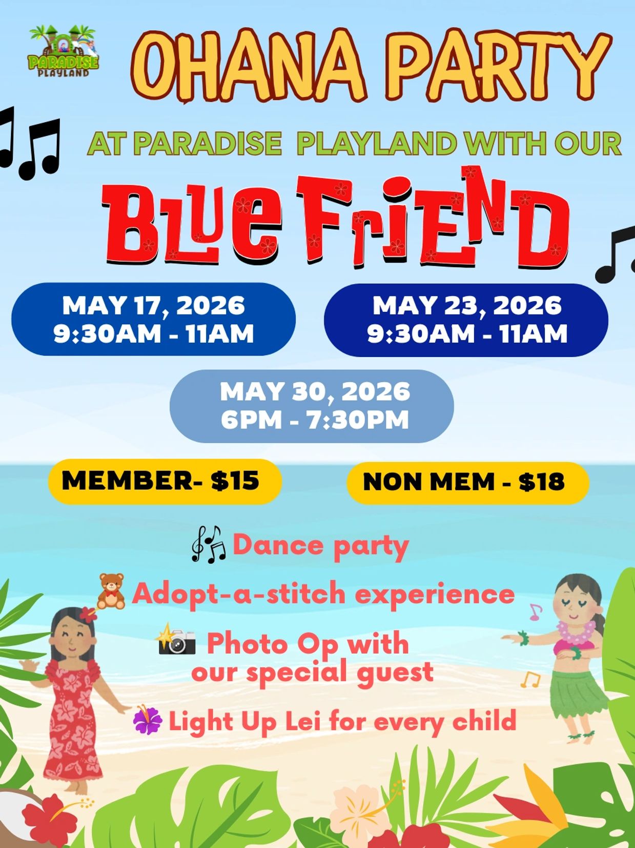 Get your slot HERE: https://lilypadpos.app/paradiseplayland/onlineproductsales/sales2.php?ptid=22