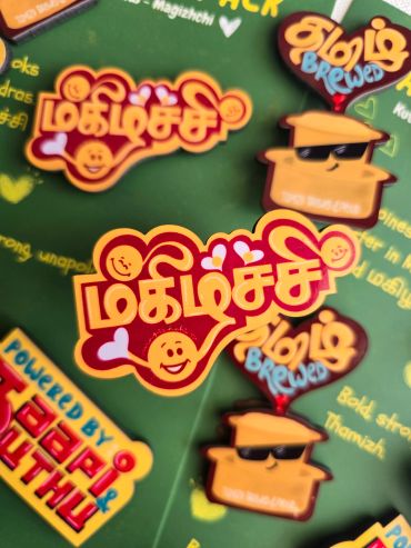 Magizhchi Badge Pin and magnet