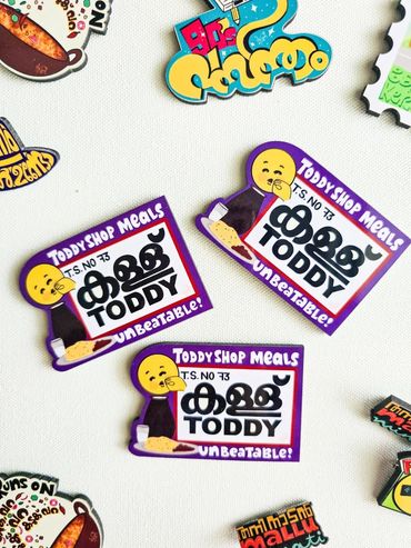 Toddy Shop Meals Magnet - Kerala SOuvenir
