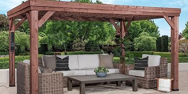 Backyard Discovery 14x10 Brockton All Cedar Pergola, Durable, Quality Supported Structure. 