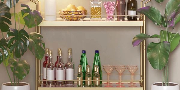 A bar cart