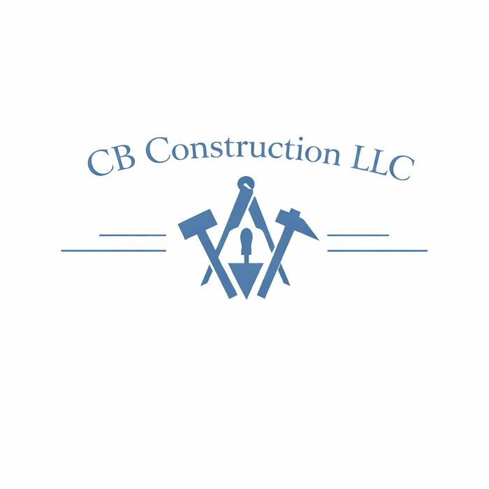 CB Construction LLC logo with tools forming a triangle.