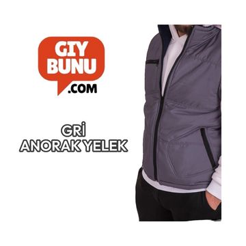 toptan anorak yelek gri