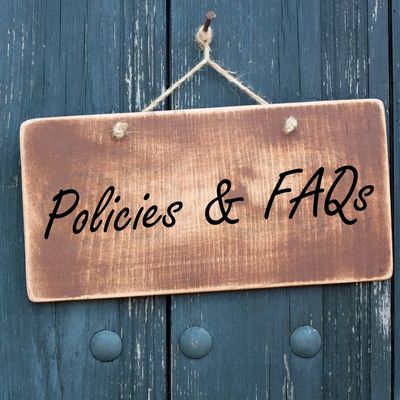 Wood sign reading policies & FAQs