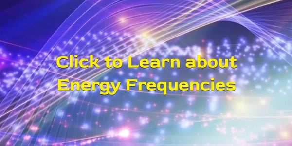 Text urging to learn about energy frequencies with a vibrant light background.