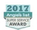 2017 Angie's List Super Service Award badge.