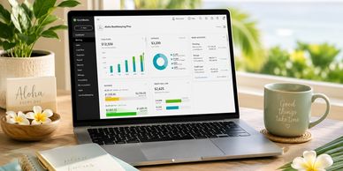 QuickBooks Online dashboard used for bookkeeping setup, cleanup, training, and support