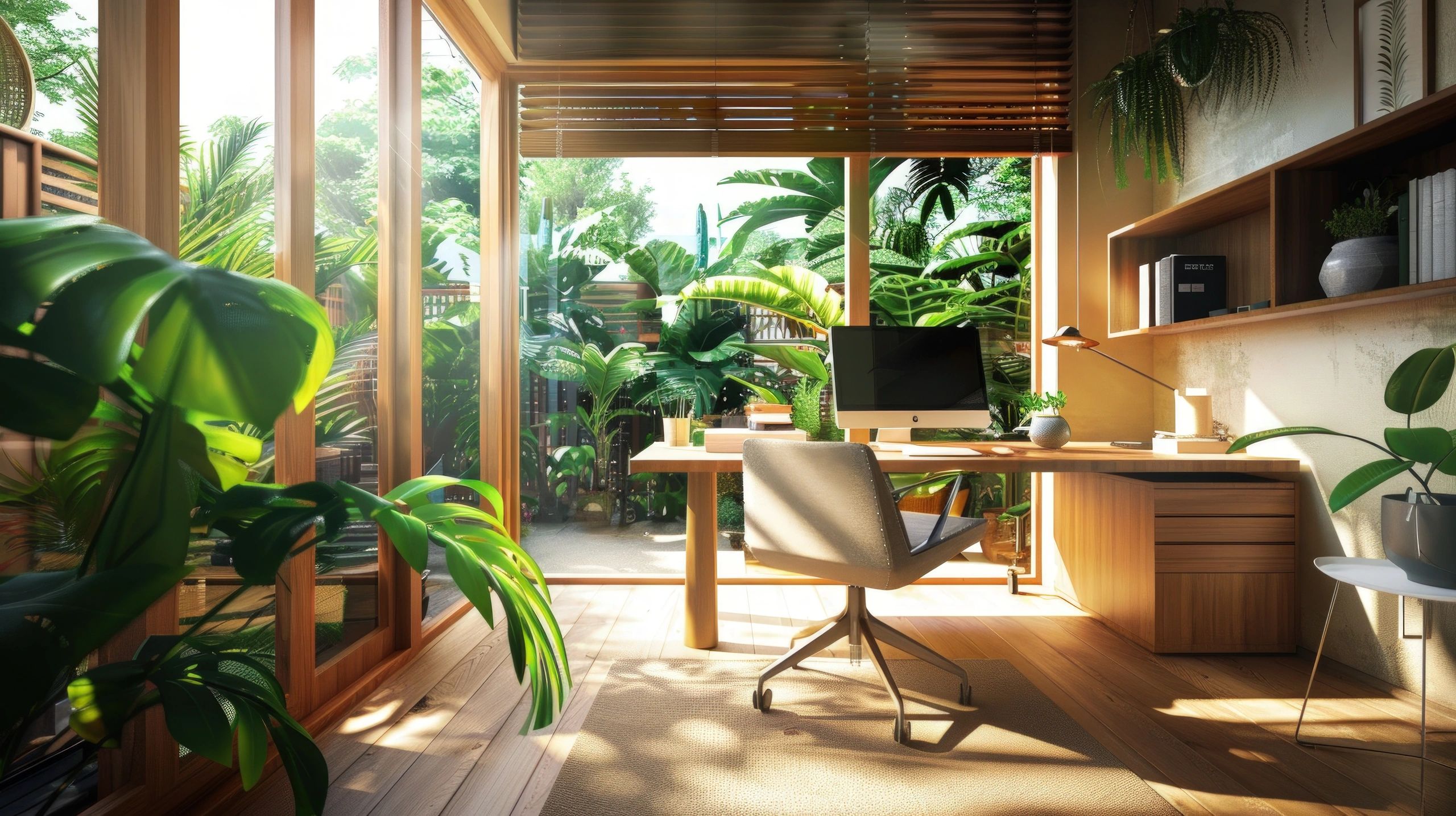Organized home office representing catch-up and cleanup bookkeeping services