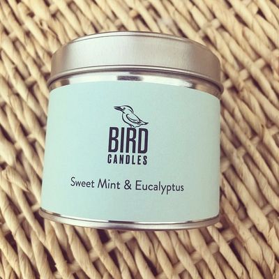 Sweet mint and eucalyptus soy candle