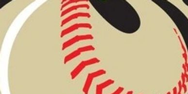 A baseball designed as a turnip.