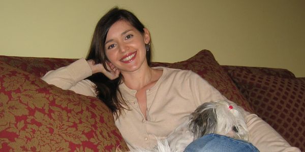 Photo of Dr. Ghersini and her dog, Lola
