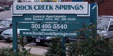 Silver Spring Sandblasted Sign 