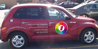 Full Color Logos on pick up trucks