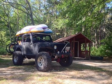 cabin at Burlingame State Park Campground