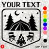 Tent Camping Decal