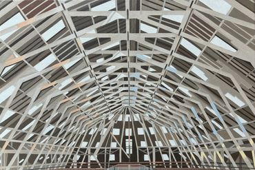 The Chatham Historic Dockyard No 3 Covered Slip The Big Space mezzanine level original oil painting