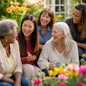 Group of multi-cultural, multi-generational women 