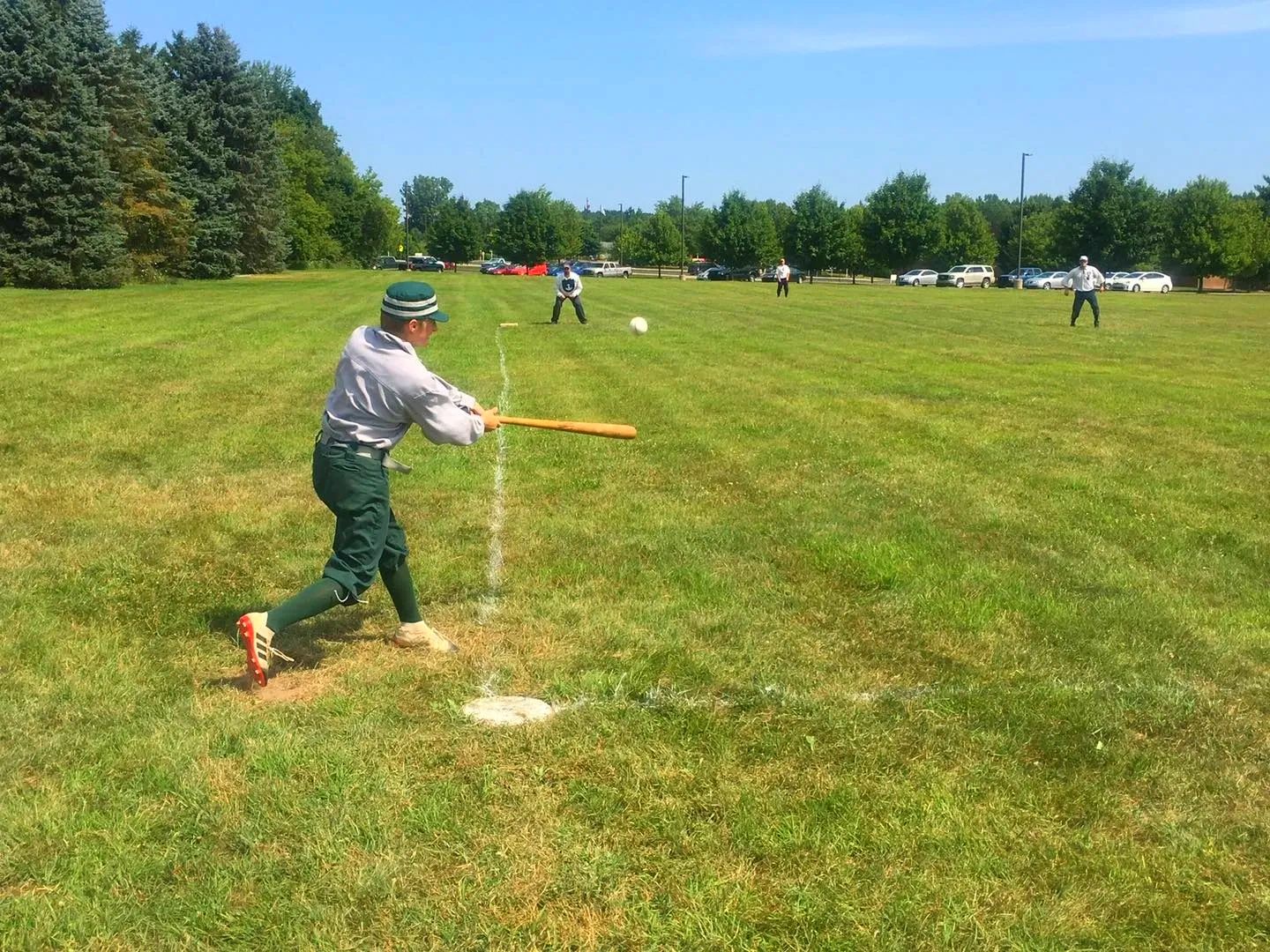 Battle Creek 9's vintage base ball team barnstorming like its 1863