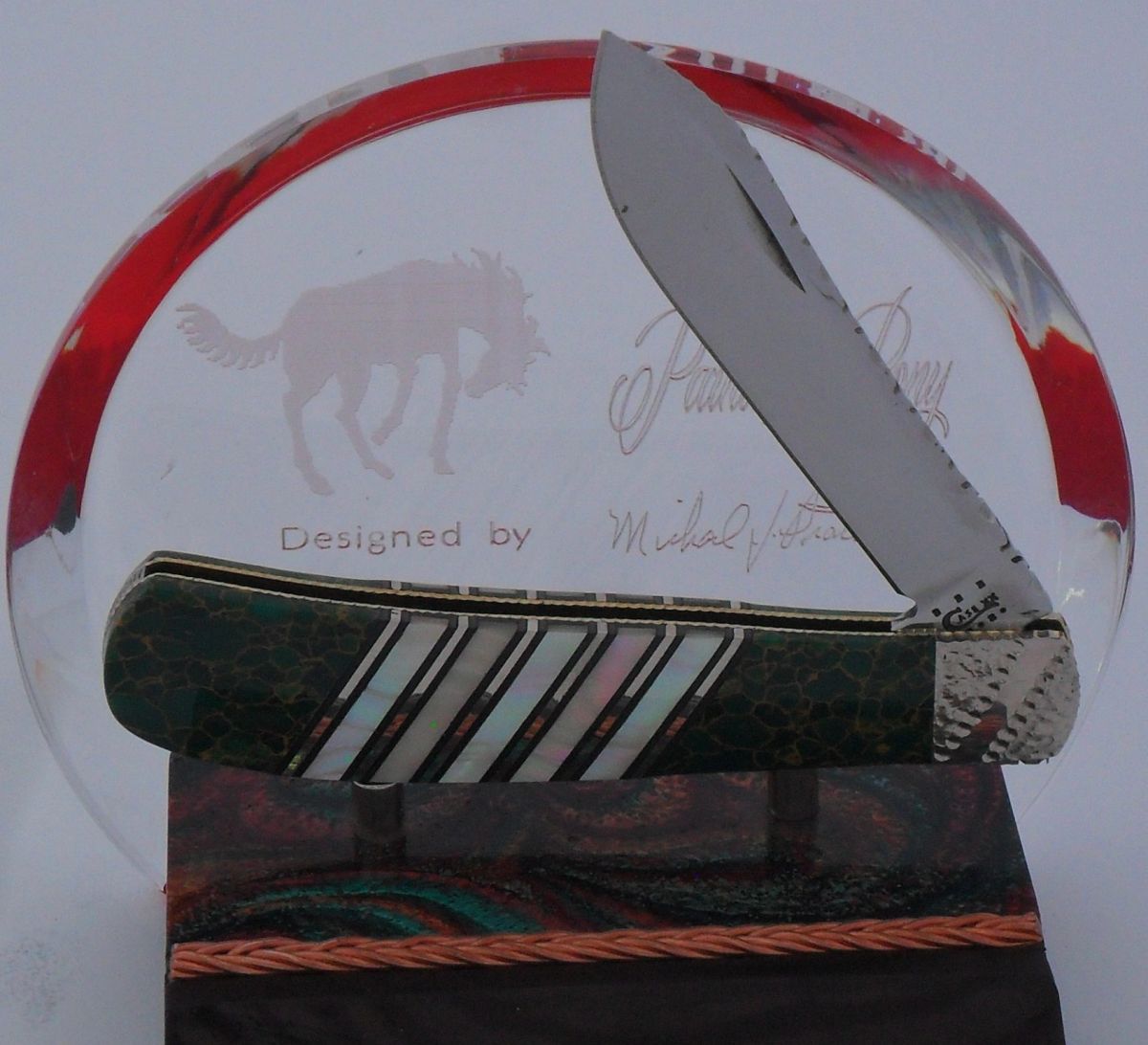 Case Back Pocket Trapper with Golden Jade Jasper