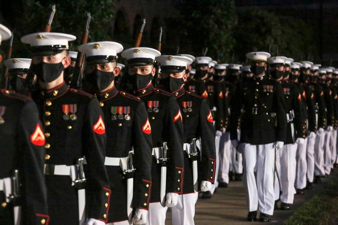 US Marines Parade Practice