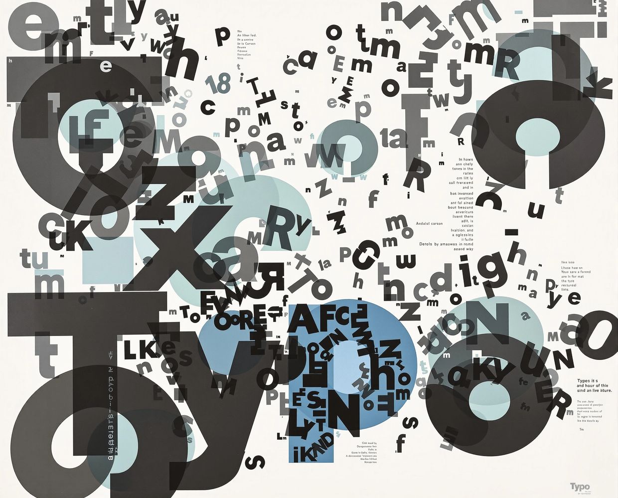 Deconstructed poster exploring typographic errors — AI-generated synthographic artwork by davidname.