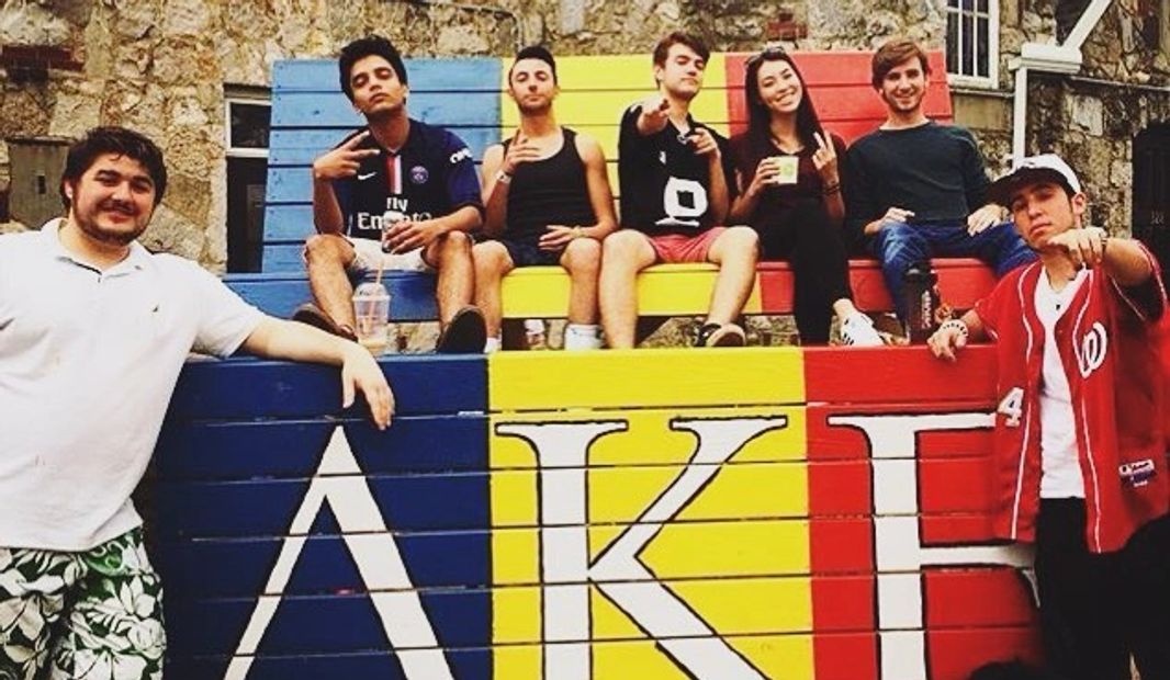 Big frat bench at DKE fratbench