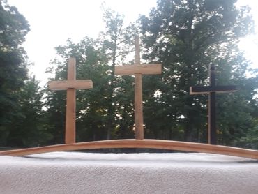 Bourbon Barrel Calvary Cross $200.00 (35"x15")