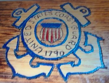 Coast Guard art on stave.   $150.00