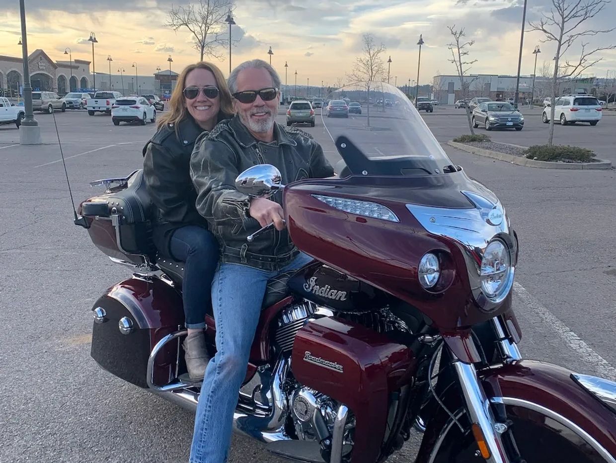 Teri & Scott On their Indian Motorcycle