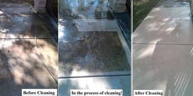 Sidewalk & Limestone cleaning available.