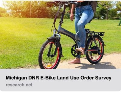 Michigan DNR  E-Bike Land Use Survey