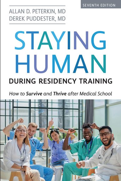 Happy medical residents celebrating success during residency training.
