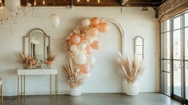 Balloon Garland for event decorating in Jupiter, FL. Palm Beach County