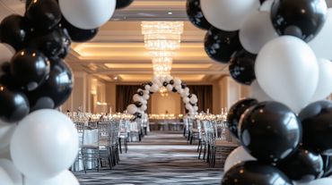 Balloon Garland for event decorating in Jupiter, FL. Palm Beach County