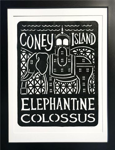 Coney Island Elephantine Colossus  Paper Cut