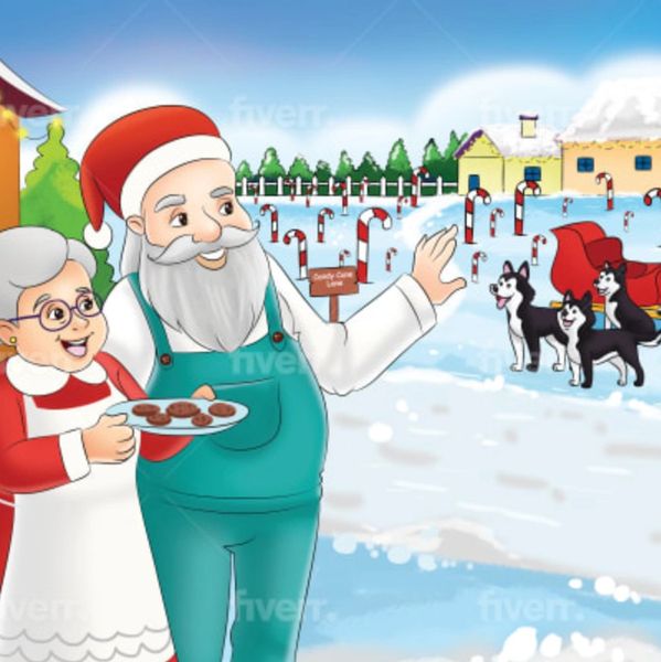 Santa and Herby on Candy Cane Lane