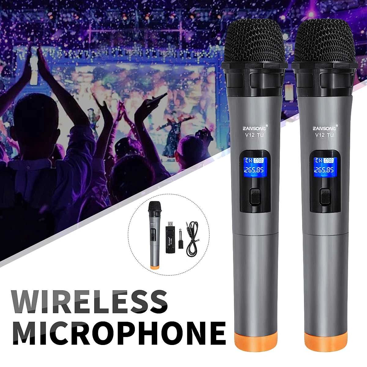 Universal UHF Wireless Professional Handheld Microphone with USB