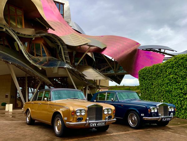 Two Rolls-Royce Silver Shadows.