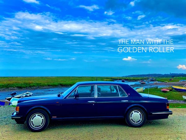 A classic Bentley Turbo R pictured in North Norfolk.