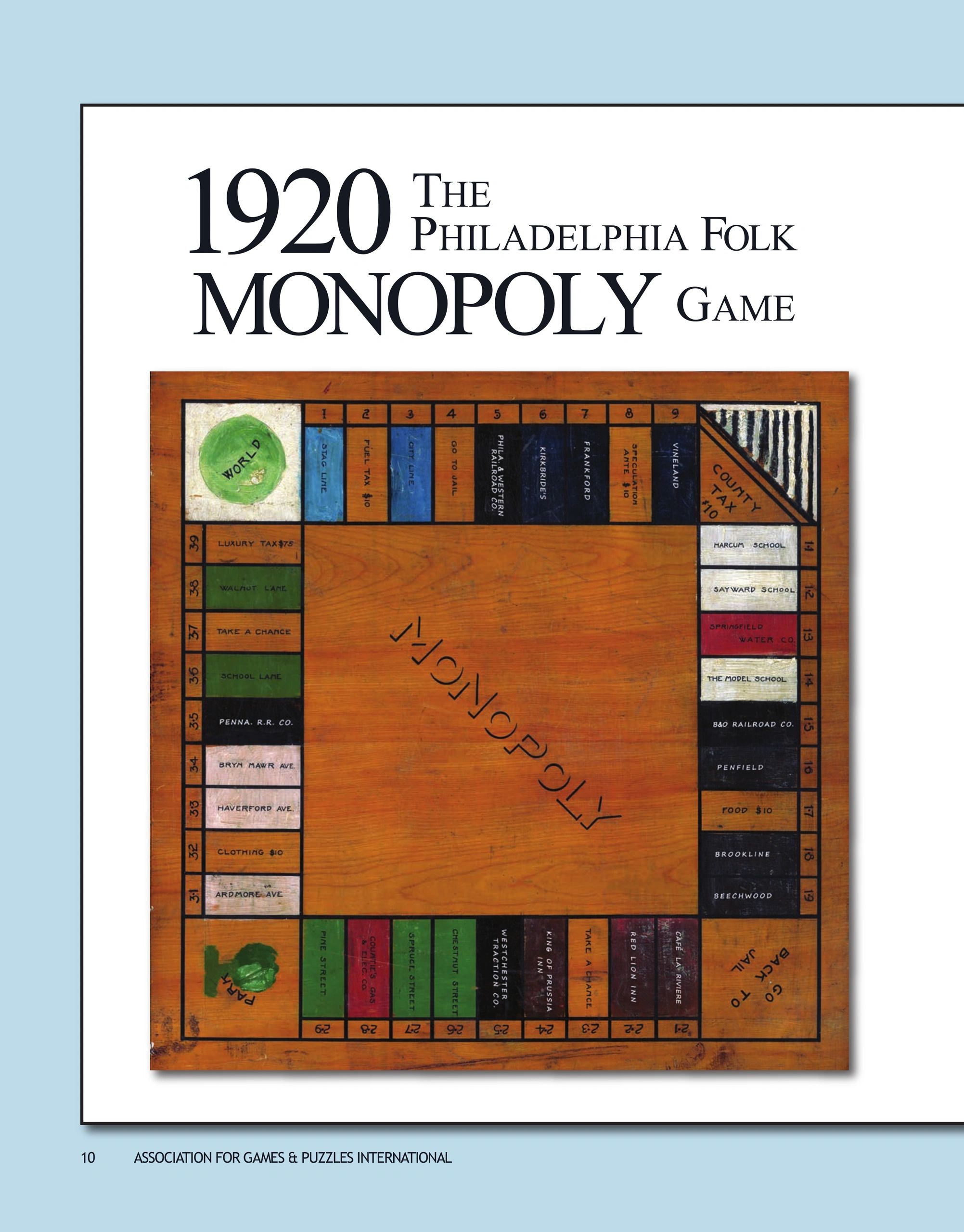 Monopoly - Encyclopedia of Greater Philadelphia