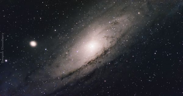 Image of a spiral galaxy with countless stars.