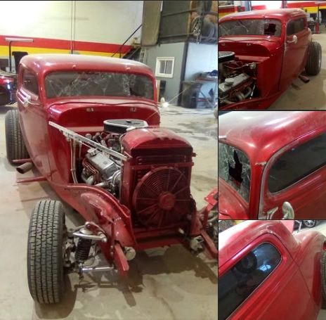 Chevy coupe before restoration